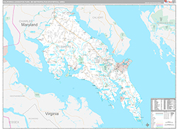 California-Lexington Park Metro Area Wall Map Premium Style 2026